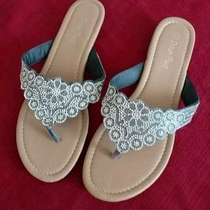 Dream Pairs Diamonte Rhinestone Sandals Sz 7.5